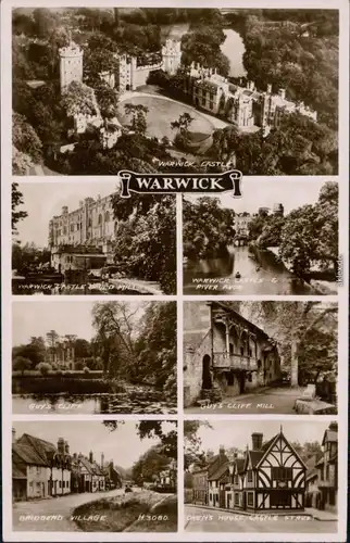 Postcard Warwick Stadtteilansichten u.a. Straßen, Luftbild 1940 