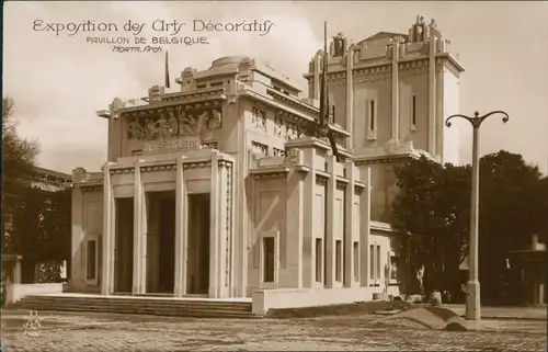 Paris Exposition des arts Decoratifs - Pavillon Belgique ARTDECO 1925 