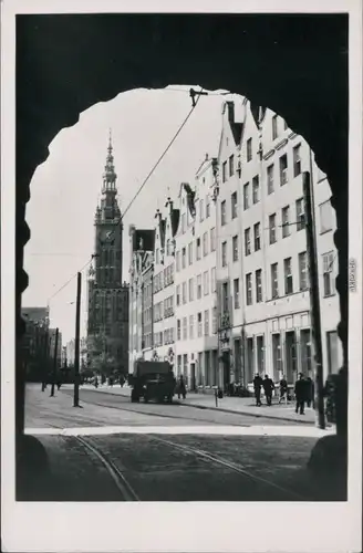 Postcard Danzig Gdańsk/Gduńsk Durchgang zum Rathaus 1960 