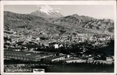Postcard La Paz Fabrikanlage - Stadt 1956 