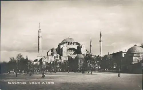 Istanbul Konstantinopel | Constantinople Partie an der Moschee St. Sophia 1922 
