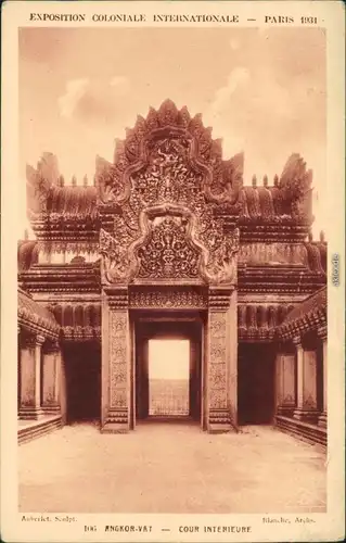 CPA Paris Exposition Colonial - Angkor Vat 1935 