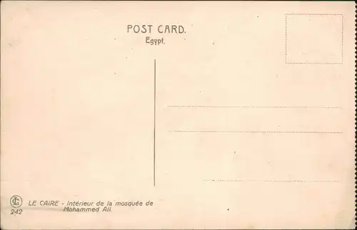 Kairo القاهرة Innenansicht - Moschee Mohamed Ali 1914 