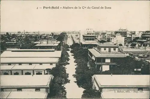 Port Said بورسعيد (Būr Saʻīd) Straßenpartie Atelier de la C 1913 