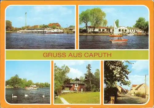 Caputh Schwielowsee Dampferanlegestelle, Gaststätte Strandbad Caputh g1986