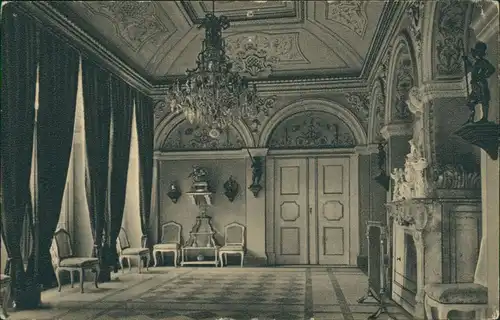 Ansichtskarte Weesenstein (Müglitz) Speisesaal - Schloss Wesenstein 1916 