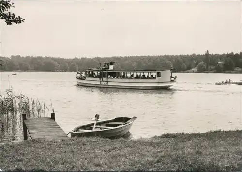 Ansichtskarte Grünheide (Mark) Fahrgastschiff auf dem Peetzsee 1972