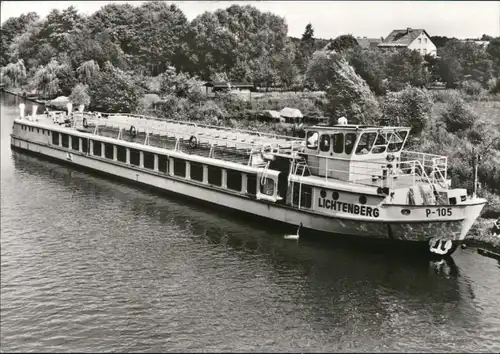 Prieros-Heidesee Dahmelandschaft, Fahrgastschiff MS "Lichtenberg" 1982