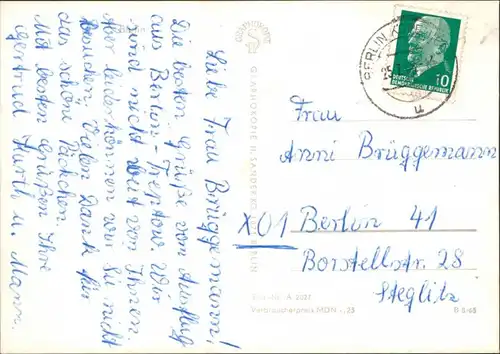 Ansichtskarte Berlin Weiße Flotte Berlin - MS "Friedenswacht" 1965