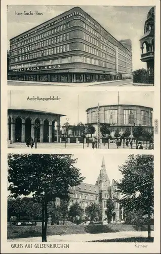 Gelsenkirchen 3 Bild: Ausstellungsgebäude, Stadt, Hans Sachs Haus 1933 