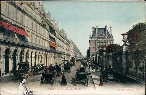 CPA Paris La Rue Rivoli 1910 