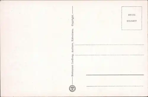 Postcard Kopenhagen København Innenansicht - Tirol hos Lodberg 1932 