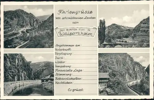 Ansichtskarte Walporzheim-Bad Neuenahr-Ahrweiler 4 Bild: Umlandpartien 1953 