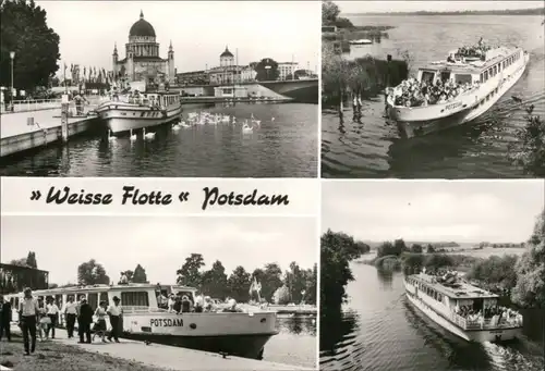 Ansichtskarte Potsdam Weiße Flotte - 4 Bild 1980 