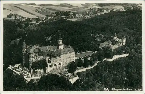 Waldenburg (Schlesien) Wałbrzych Luftbild Schloß Fürstenstein 1934 