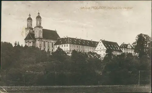 Ansichtskarte Essenbach Schloß Holzen 1923 
