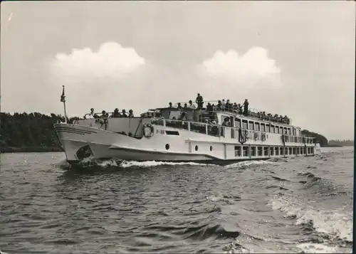 Berlin Weiße Flotte Berlin - Luxusfahrgastschiff "Friedrich Wolf" 1965