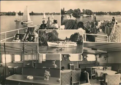 Ansichtskarte Berlin Weiße Flotte Berlin, Segelboote 1960