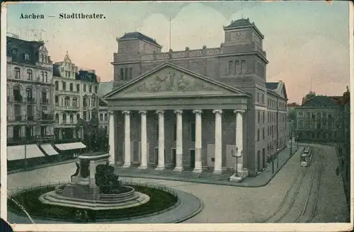 Ansichtskarte Aachen Stadttheater 1910