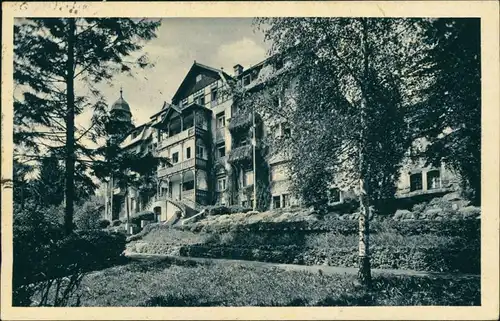 Postcard Bad Reinerz Duszniki-Zdrój Sanatorium Dr. Schoen 1943