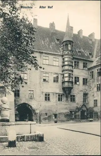 Ansichtskarte München Alter Hof 1914 