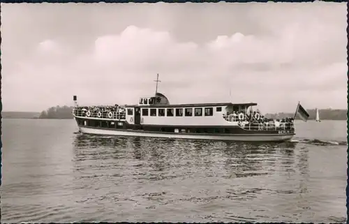 Ansichtskarte Berlin Fahrgastschiff MS "Zehlendorf" auf der Havel 1957