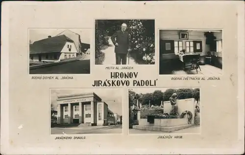 Postcard Hronow Hronov Jiráskovo Padolí/Mehrbild 1932