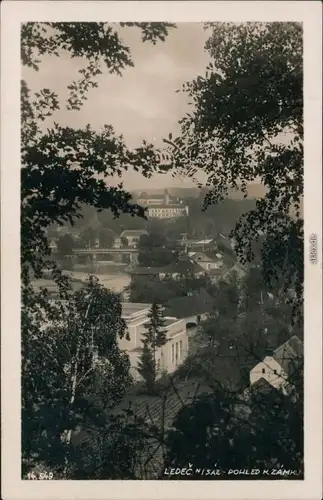 Ledetsch Ledeč nad Sázavou Pohled K Zámku/Blick auf das Schloss 1936