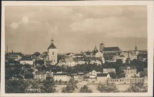 Postcard Turnau Turnov Blick auf die Stadt 1932