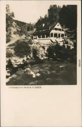Postcard Unterreichenstein Rejštejn Turnerhütte (Turnerova chata) 1930