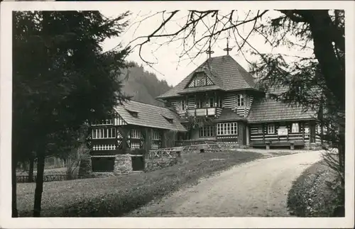 Peklo u Noveho Mesta n. Met.-Habstein Jestřebí Bartonova útulna 1928