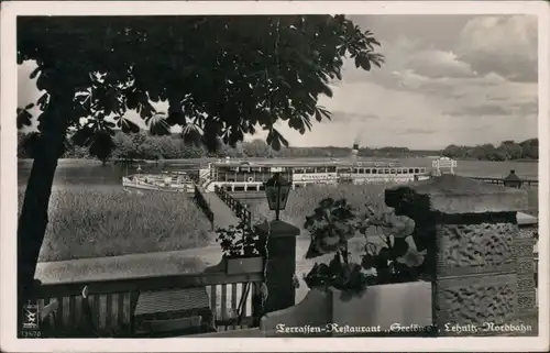 Ansichtskarte  Fahrgastschiff am Terrassen-Restaurant "Seelöwe" 1942