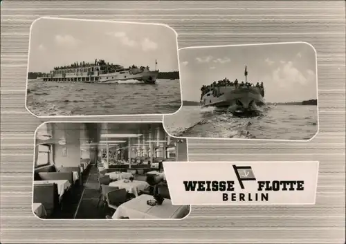 Ansichtskarte Köpenick-Berlin Weiße Flotte Berlin auf dem Müggelsee 1963