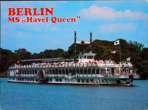 Ansichtskarte Berlin Berliner Fahrgastschiff MS "Havel Queen" 1990