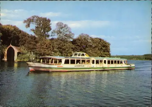 Ansichtskarte Berlin Fahrgastschiff MS "Lichterfelde" vor der Pfaueninsel 1967