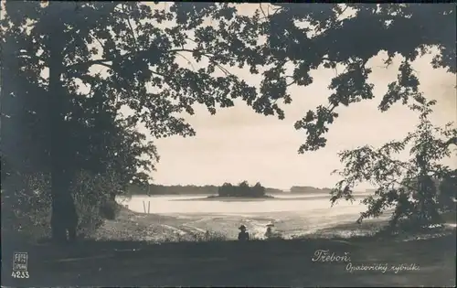 Postcard Třeboň Opatovický rybník 1928