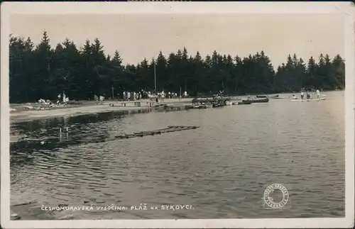 Postcard Wlachowitz Vlachovice Pláz na Sykovci/Strandbad 1930
