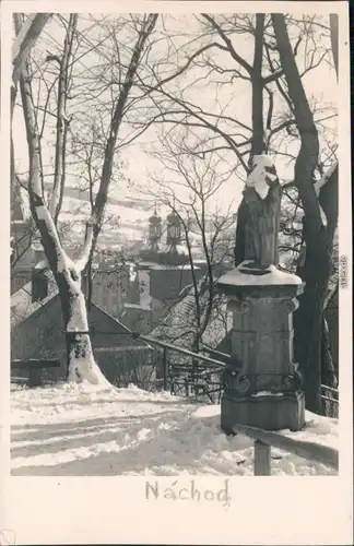 Foto Nachod Náchod Ansicht im Winter 1955 Privatfoto