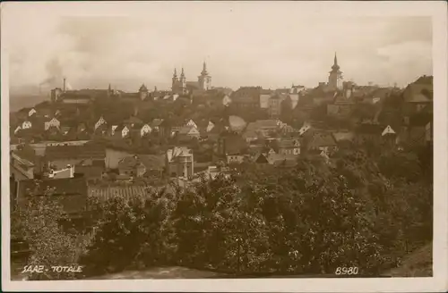 Postcard Saaz (Eger) Žatec Panorama Blick 1932