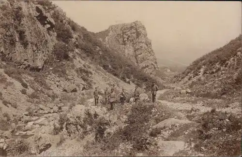 Foto  Soldaten im Gebirge WK1 Militaria 1916 Privatfoto