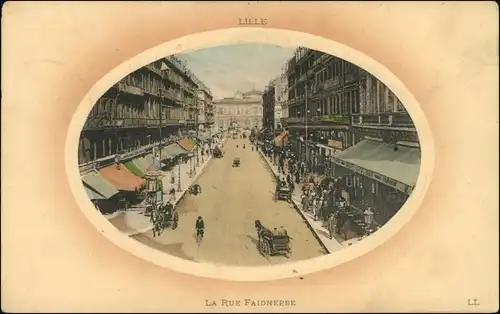 CPA Lille Parcepartout La Rue Faidherbe 1909 Passepartout