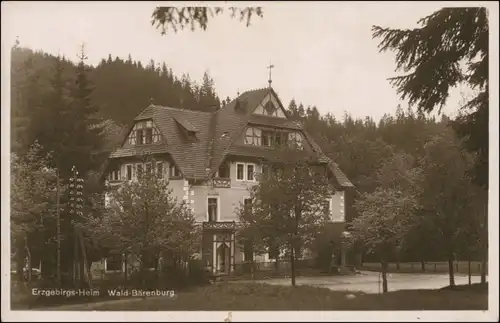 Ansichtskarte Bärenburg-Altenberg (Erzgebirge) Erzgebirgs-Heim 1929 