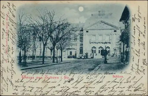 CPA Zabern Saverne Schloß - Mondscheinlitho 1899 