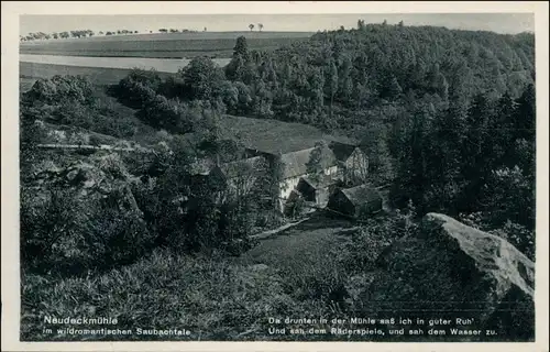 Ansichtskarte Klipphausen Partie an der Neudeckmühle 1930 