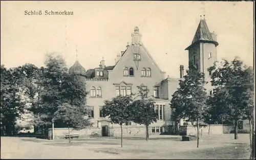 Schmorkau-Neukirch (bei Königsbrück) Šmorkow Partie am Schloß 1917 