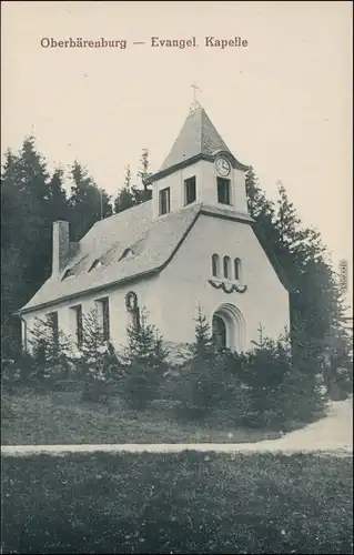 Kipsdorf-Altenberg (Erzgebirge) Partie an der evangelischen Kapelle 1912 