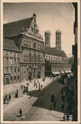 Ansichtskarte München Partie in der Neuhauserstrasse 1931 