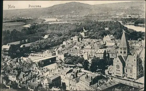 CPA Metz Blick auf die Stadt 1912 