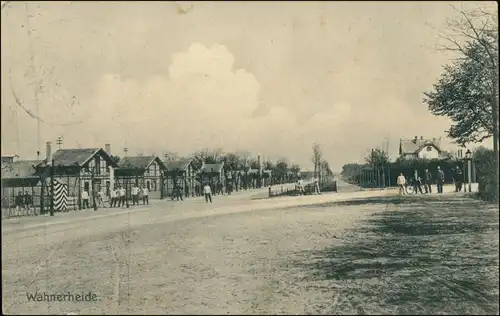 Ansichtskarte Porz-Köln Straßenpartie Truppenübungsplatz Wahnerheide 1912 