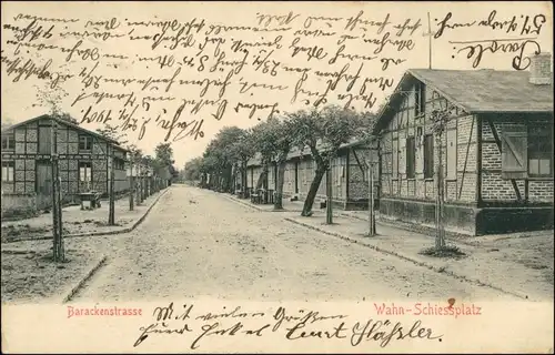 Ansichtskarte Porz-Köln Partie in der Barackenstrasse 1907 